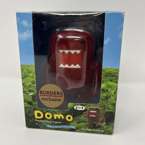 DOMO Ruby Red Flocked Vinyl Figure Darkhorse Borders Exclusive Collectible - Picture 2 of 8